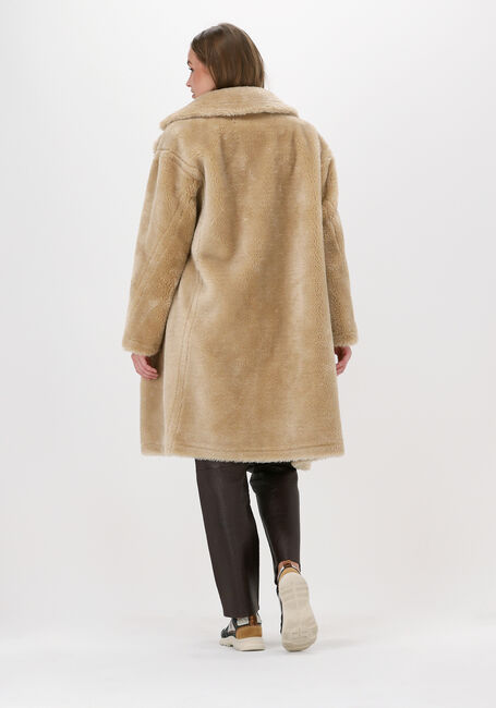 Sand BEAUMONT Fake-Fur-Jack BONDED TEDDY COAT - large