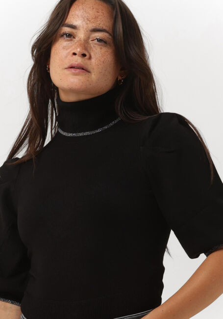 Schwarze LIU JO Rollkragenpullover ECS MAGLIA CIUSA M/C GLAM - large