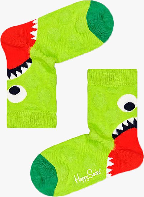 Grüne HAPPY SOCKS Socken KIDS HUNGRY HEEL - large