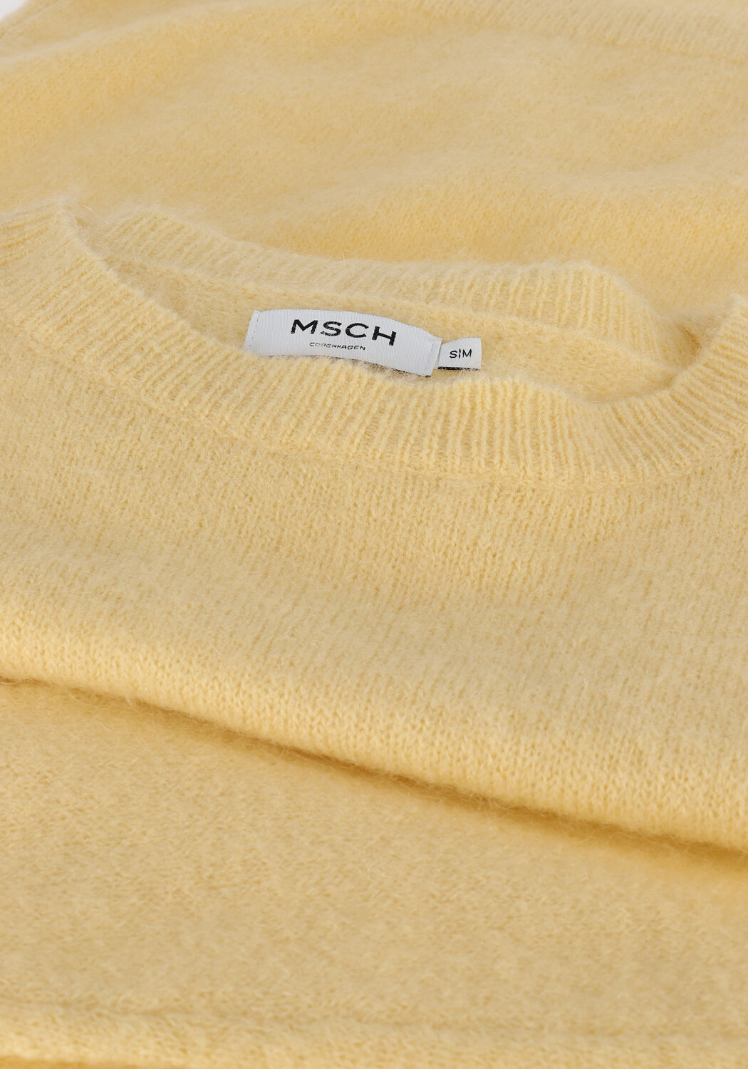 Gelbe MSCH COPENHAGEN Pullover FEMME MOHAIR O PULLOVER - large
