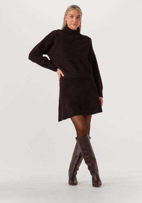 Braune NEO NOIR Minirock GISA KNIT SKIRT - large