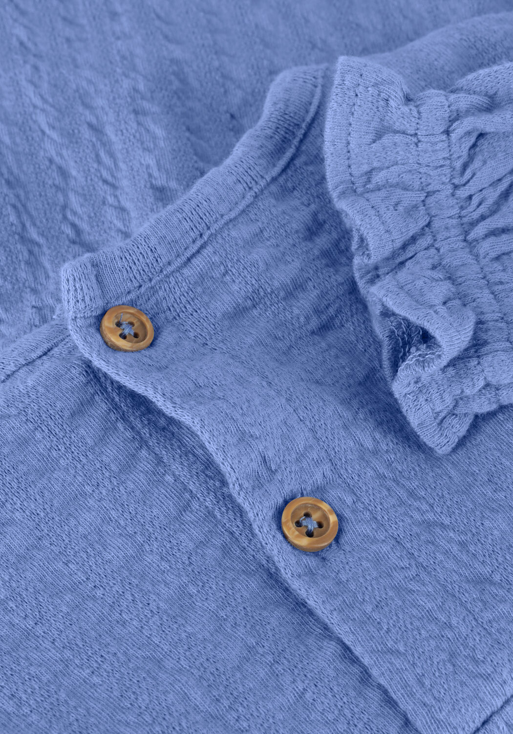 Blaue DAILY7 Blusen T-SHIRT LONGSLEEVE FANCY TAPE - large