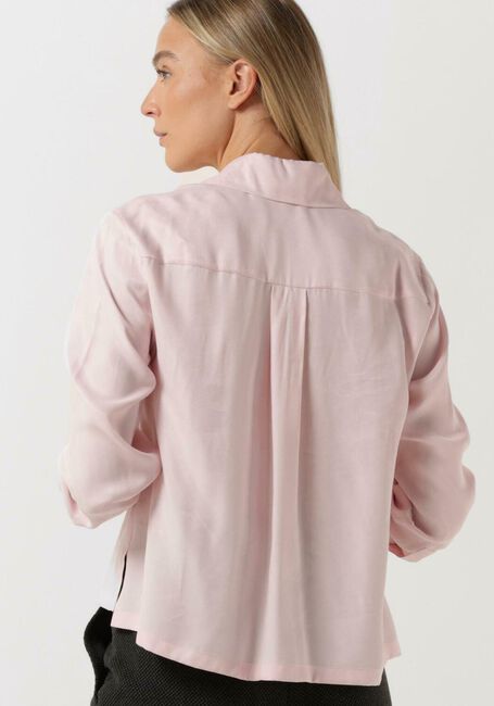 Hell-Pink VANILIA Bluse SILKY CROPPED SHIRT - large