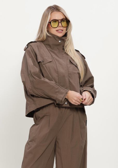 Braune CO'COUTURE Jack ALINACC DOUBLE FUNNEL NECK JACKET - large