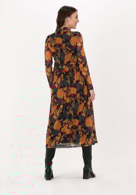 Orangene NA-KD Midikleid RECYCLED LS MESH DRESS - large