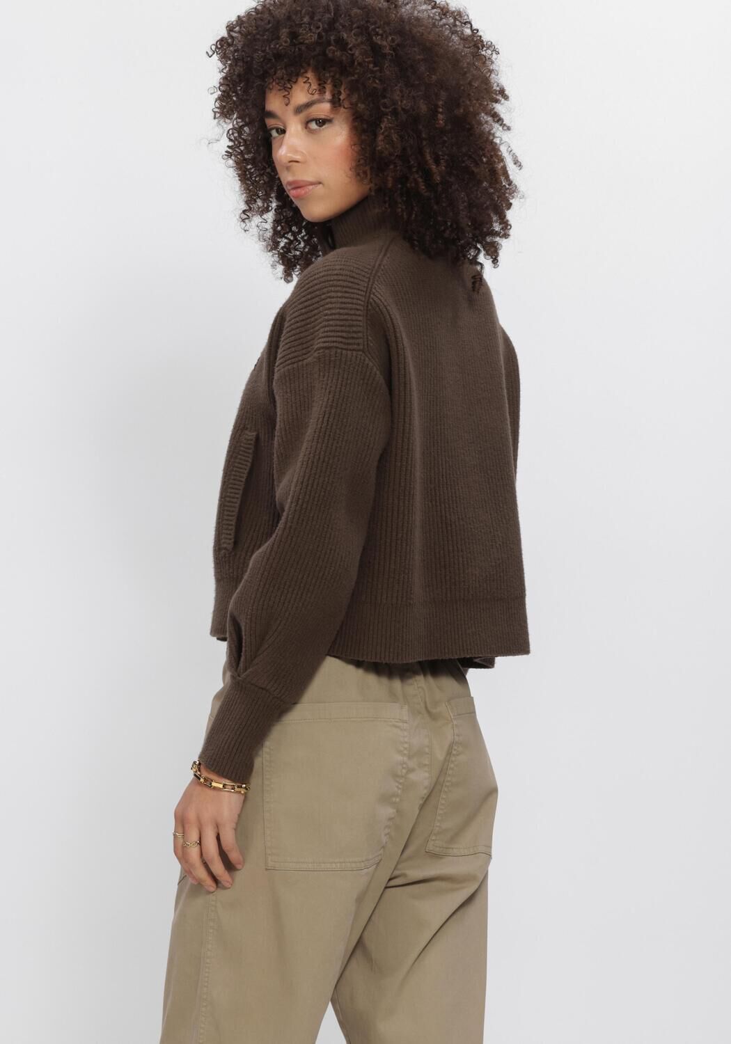 Braune PENN & INK Pullover W26B427 - large