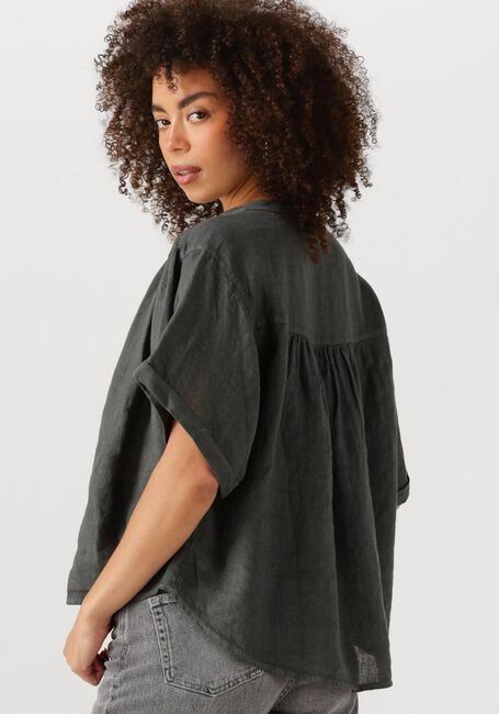 Graue BY-BAR Blusen AXEL LINNEN BLOUSE - large