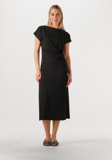 Schwarze KNIT-TED Midikleid ZWAAN - large