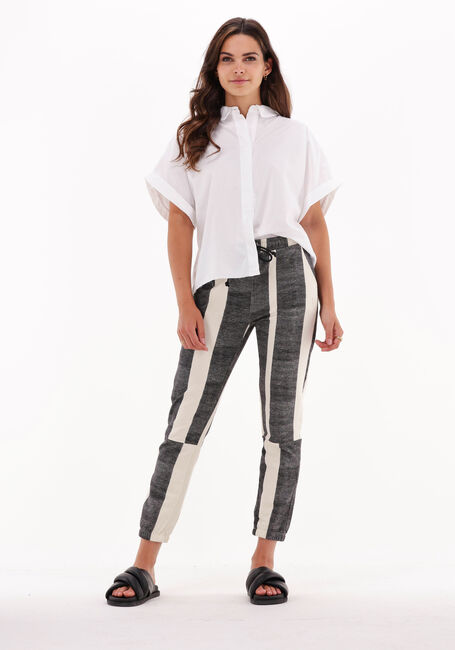 Ecru 10DAYS Jogginghose CROPPED JOGGER BLOCK STRIPE - large