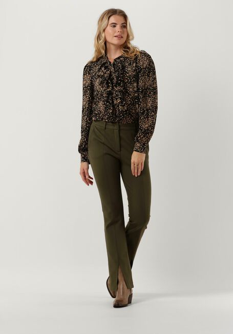 Schwarze SUMMUM Blusen SHIRT MICRO FLOWER PRINT - large