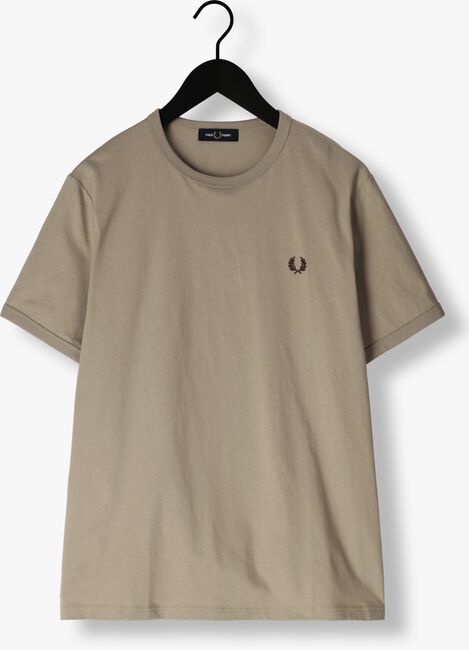 Olive FRED PERRY T-shirt RINGER T-SHIRT - large