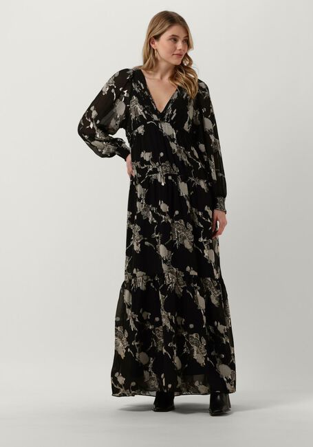 Schwarze LEVETE ROOM Maxikleid LR-VIVA 3 DRESS - large