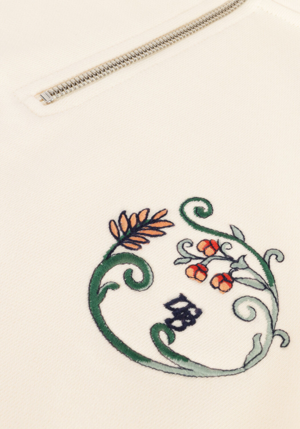 Nicht-gerade weiss WOODBIRD Sweatshirt LASS CURL HALF-ZIP - large