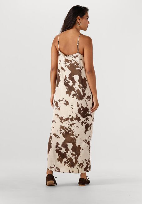 Braune NEO NOIR Midikleid KAMRAN COW PRINT DRESS - large