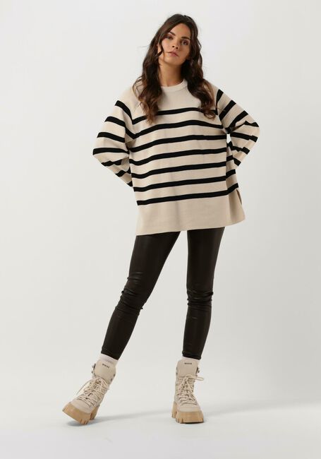 Beige OBJECT Pullover OBJESTER LS KNIT TOP - large