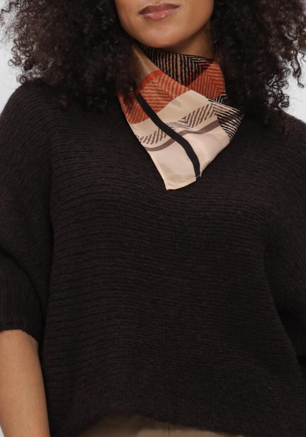 Braune SUMMUM Pullover WRAP SWEATER SUPER SOFT KNIT - large