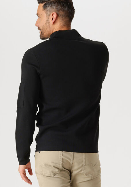 Schwarze GENTI Pullover TURTLE ZIP - large