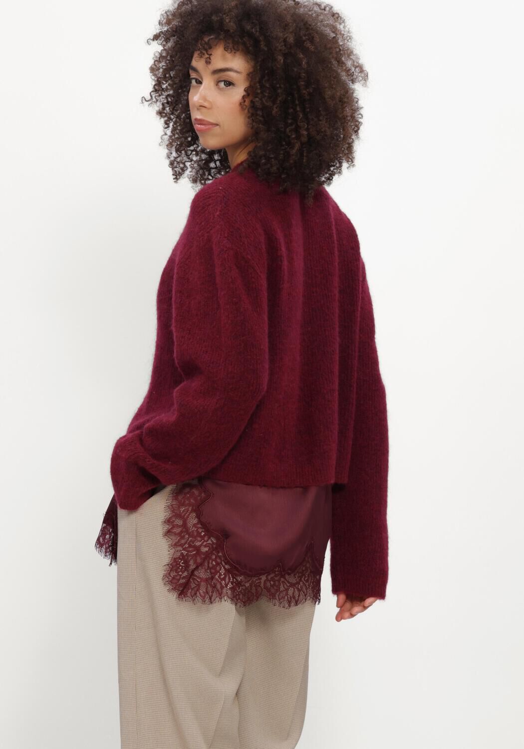 Bordeaux CATWALK JUNKIE Pullover CARDIGAN - large