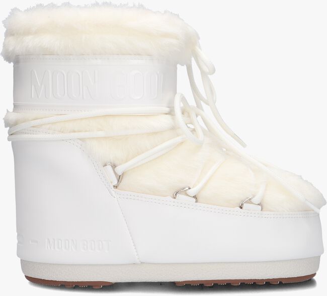 Weiße MOON BOOT  ICON LOW FAUX FUR - large
