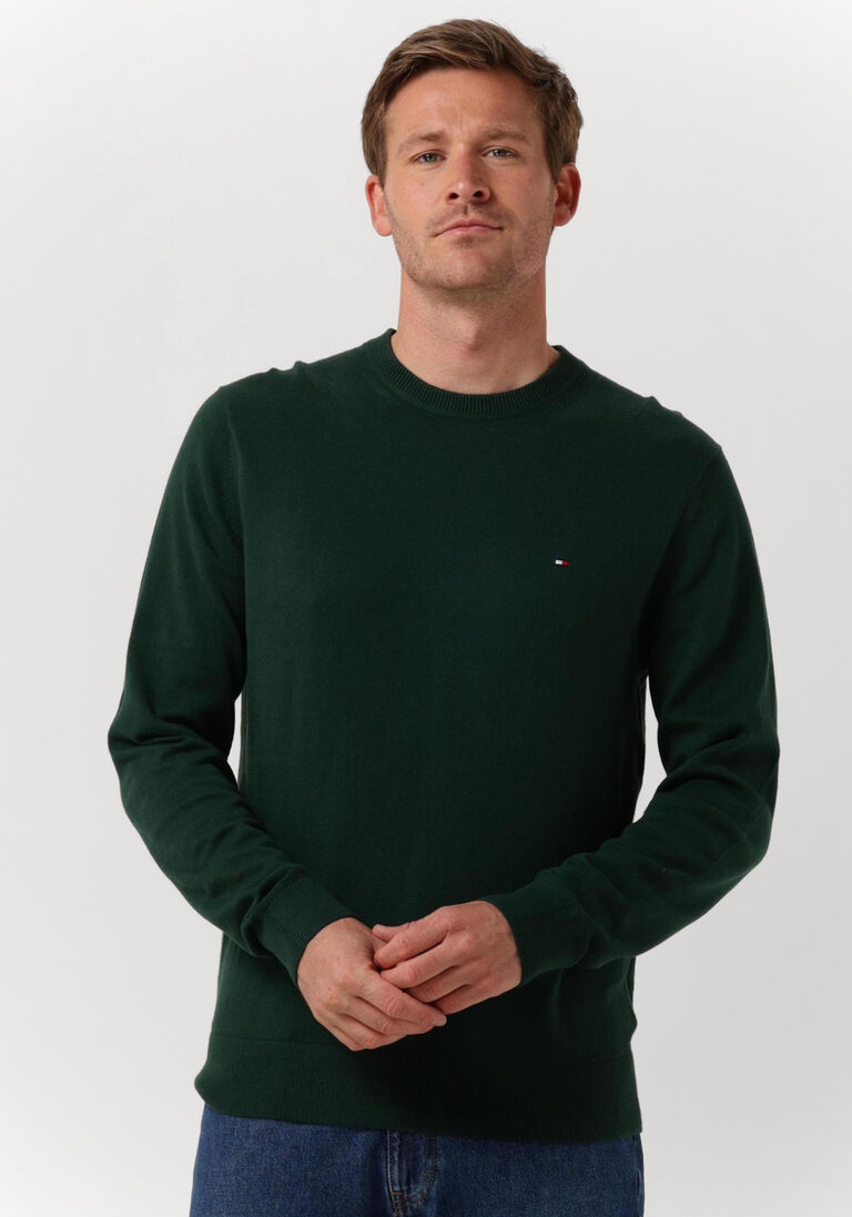 dunkelgrün tommy hilfiger pullover pima org ctn cashmere crew neck