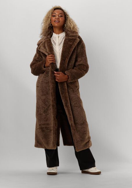 Braune NOTRE-V Fake-Fur-Jack NV-EDDIE - large