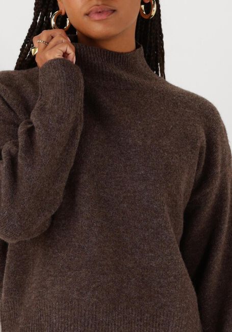 Braune NEO NOIR Pullover PAULA KNIT BLOUSE - large