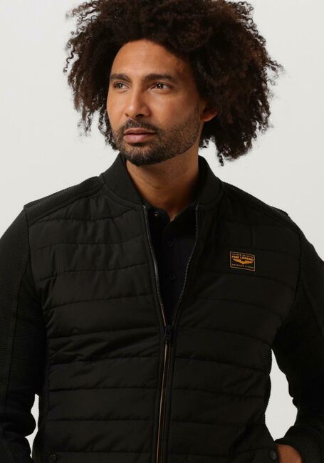 Schwarze PME LEGEND Jack ZIP JACKET OTTOMAN MIXED PADDED NYLON - large
