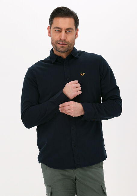 Dunkelblau PME LEGEND Casual-Oberhemd LONG SLEEVE SHIRT S.JERSEY GARMENT DYE - large