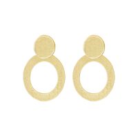 Goldfarbene MY JEWELLERY Ohrringe CIRCLE STATEMENT EARRINGS - medium