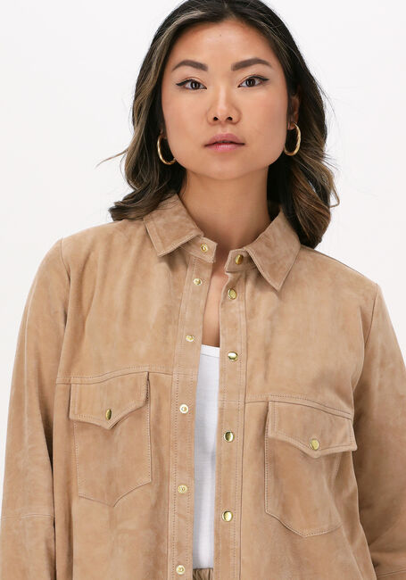 Beige IBANA Lederjack TAX - large