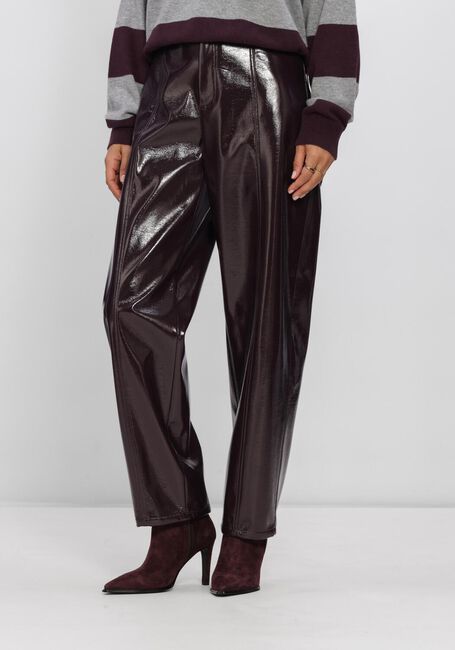 Bordeaux DANTE6 Hose SCENE PATENT FAUX LEATHER PANTS - large