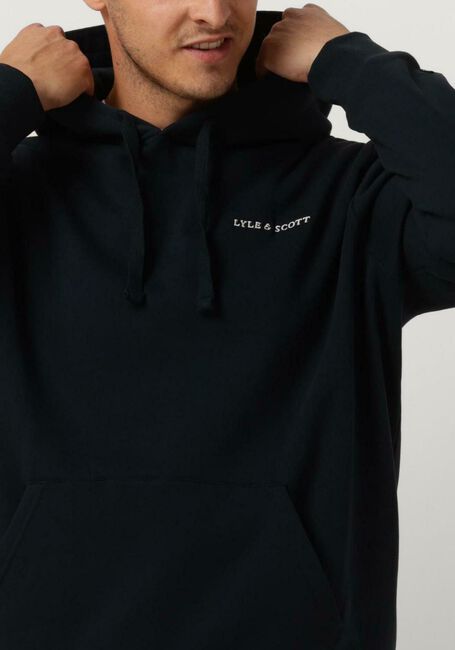 Dunkelblau LYLE & SCOTT Sweatshirt EMBROIDERED HOODIE - large