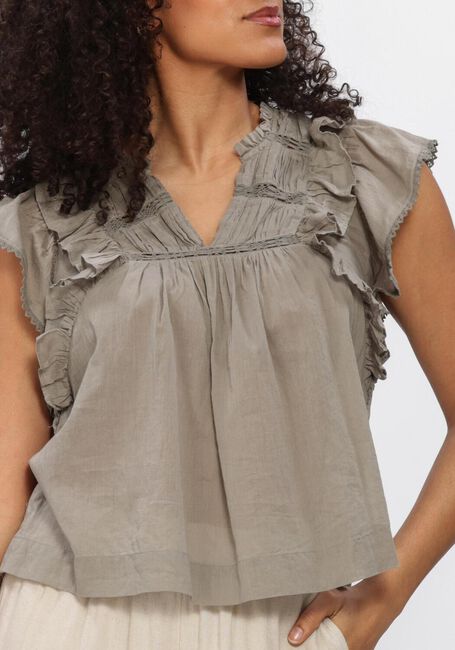 Gr&uuml;ne NEO NOIR Tops & T-shirts JAYLA S VOILE TOP - large