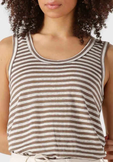 Braune MY ESSENTIAL WARDROBE Top LISAMW STRIPED TOP - large