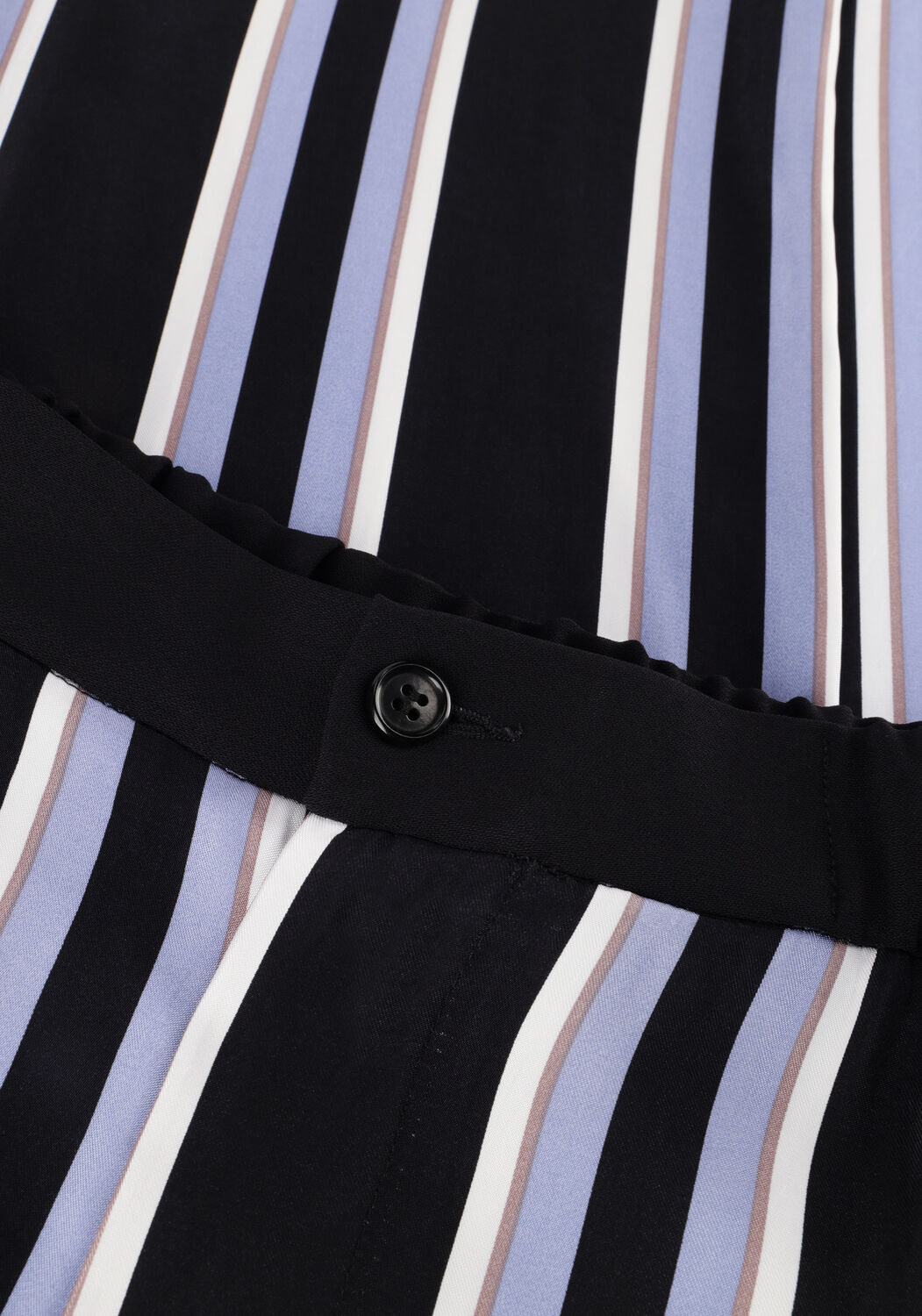 Schwarze VANILIA Weite Hose STRIPED WIDE LEG - large