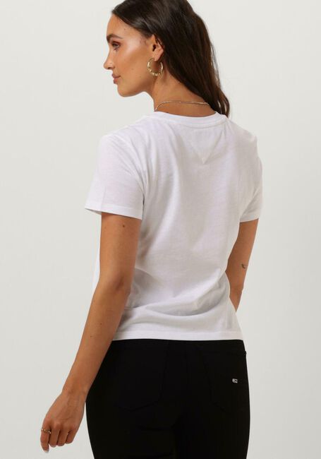Weiße TOMMY JEANS T-shirt TJW REGULAR JERSEY C NECK - large