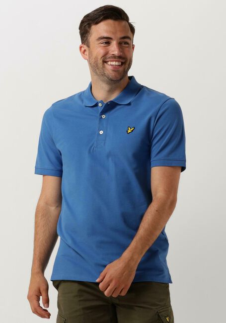 Blaue LYLE & SCOTT Polo-Shirt PLAIN POLO SHIRT - large