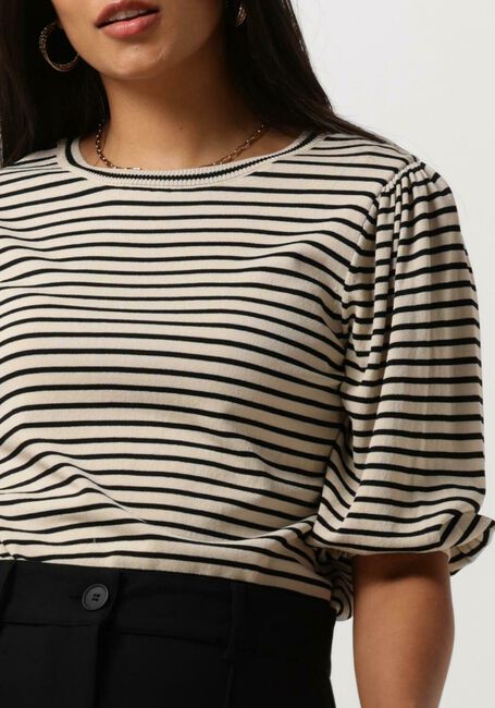 Schwarze JANSEN AMSTERDAM Tops & T-shirts K136 KNIT TOP 3/4 SLEEVE - large