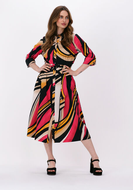 Mehrfarbige/Bunte SUMMUM Midikleid DRESS BIG SWIRLS - large