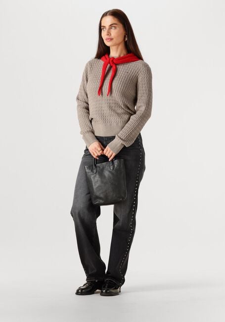 Beige TOMMY HILFIGER Pullover CO CABLE FINE GG C-NK LS SWT - large