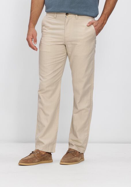 Beige SELECTED MEN Hosen SLH196-STRAIGHT MILES LINEN  BLEND PANT - large