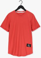 Orangene CALVIN KLEIN T-shirt BADGE TURN UP SLEEVE