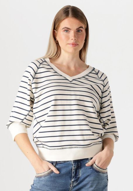 Blaue MOS MOSH Pullover MMMAGGIE STRIPE SWEATSHIRT - large
