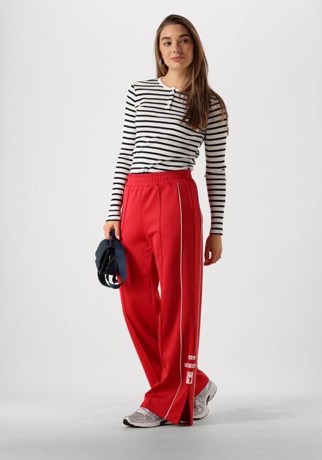 Blaue TOMMY JEANS Tops & T-shirts TJW SLIM BUTTON RIB C-NECK LS EXT - large