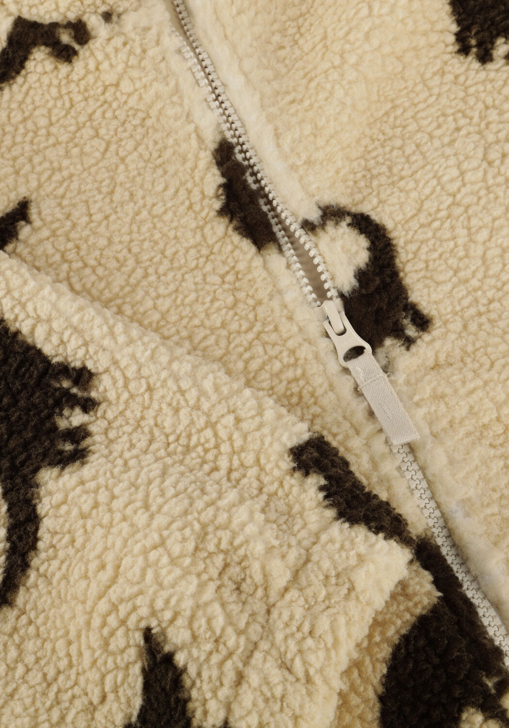 Creme KONGES SLOJD Jacken JODY TEDDY HOODIE GRS - large