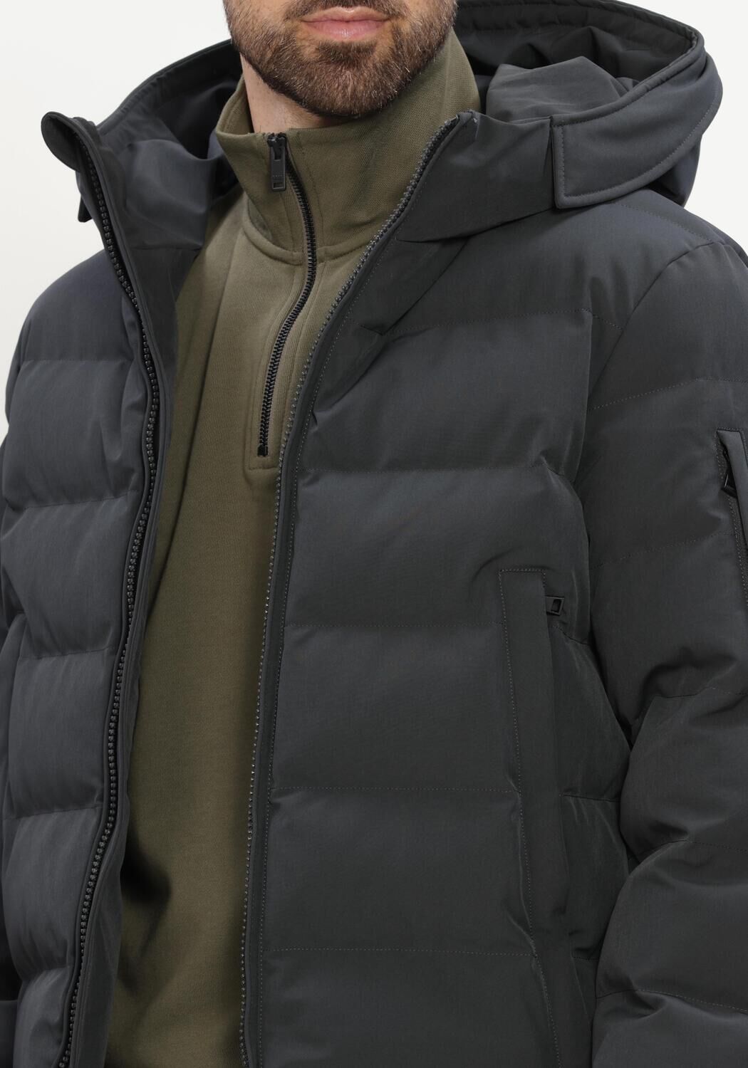 Graue AIRFORCE Wattierte Jack MITCHELL PARKA - large