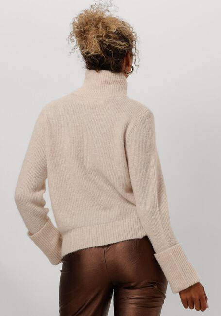 Beige SELECTED FEMME Pullover SLFSIA RAS LS KNIT HIGH NECK - large