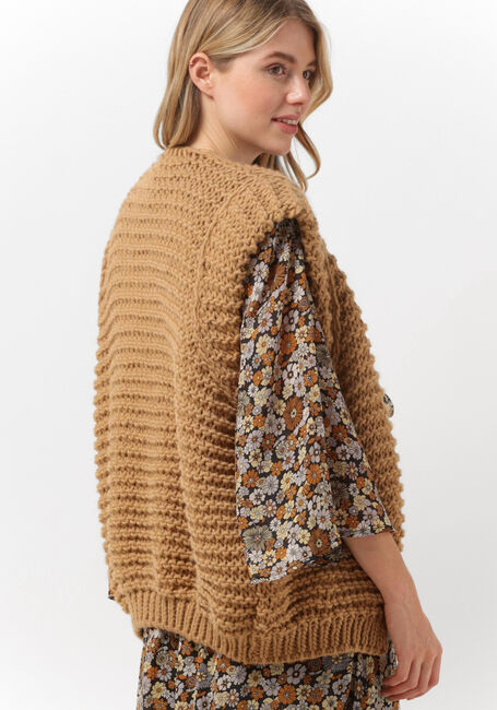 Camelfarbene NOTRE-V Gilet KNIT GILET - large