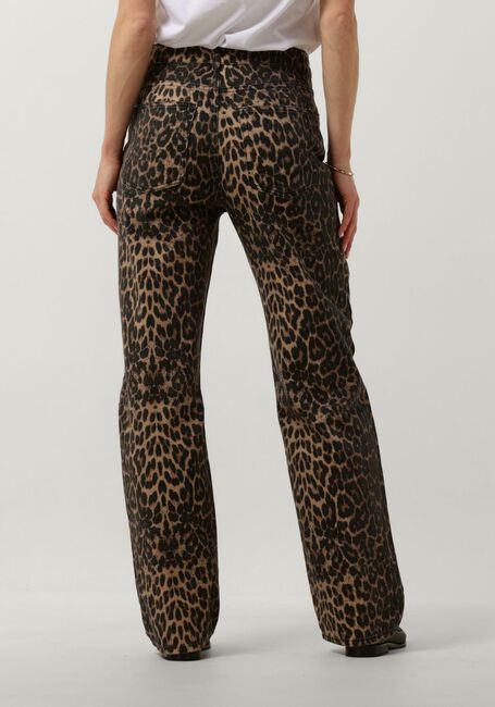 Braune NEO NOIR  SIMONA LEOPARD PANTS - large