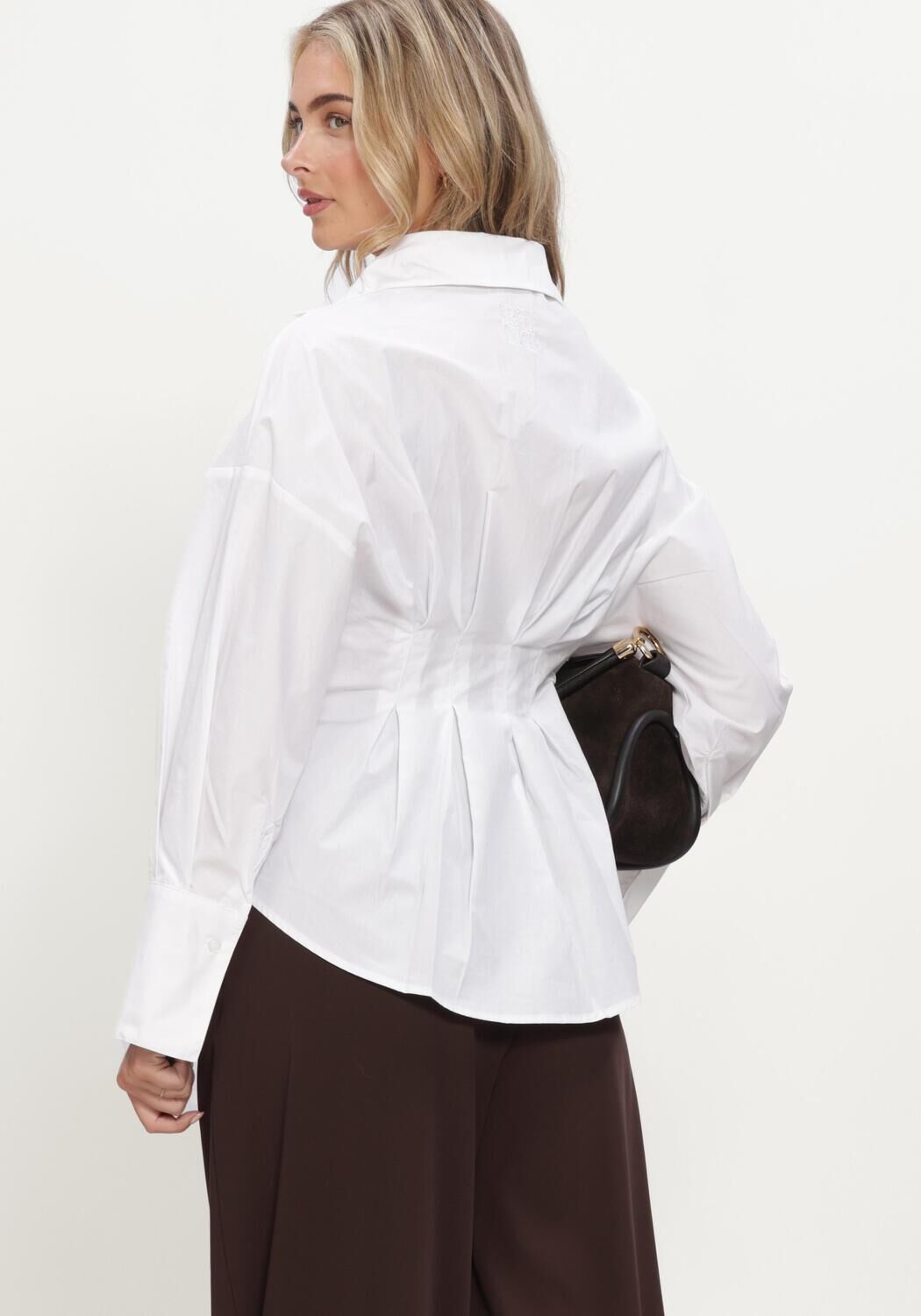 Wei&szlig;e REFINED DEPARTMENT Blusen LADIES WOVEN TAILLERED BLOUSE GUUSJE - large